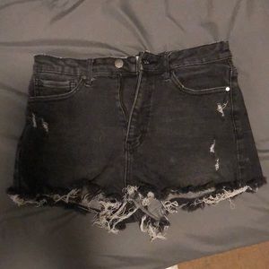 RSQ Jeans from Tilly’s cute distressed faded black shorts